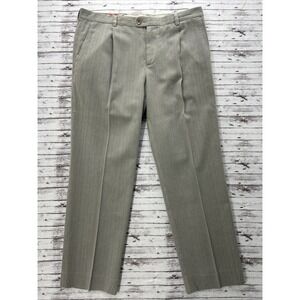 Tommy Bahama Silk Blend Chino Dress Pants Men's 36x30 Beige Lightweight Casual